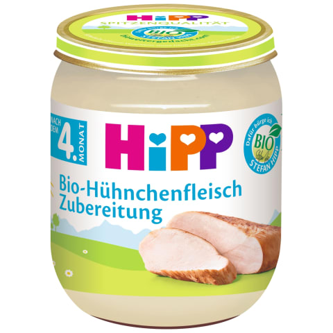 Püree Hipp kanalihaga bio 4kuud 125g