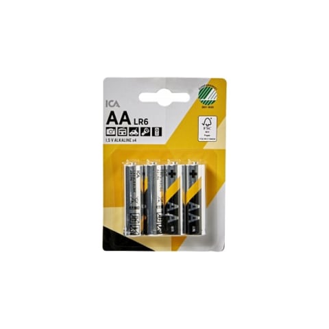 Baterijas ICA Home lr06 aa x4