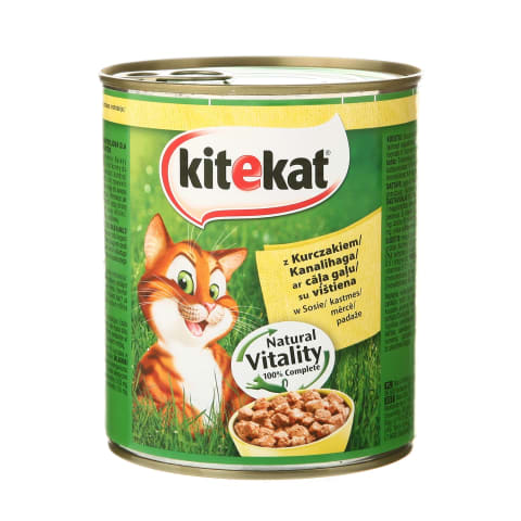 Kons. kaķiem Kitekat vistas 800g