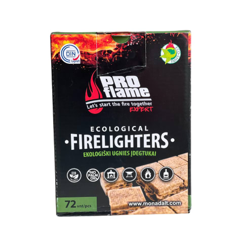 Ekologiški ugnies įdegtukai FIRE UP 72vnt