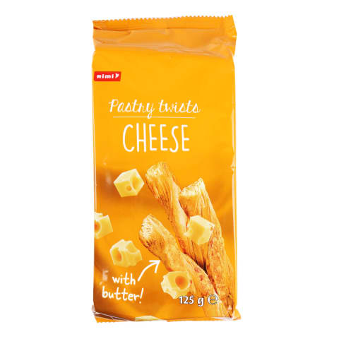 Sūrios lazdelės su sūriu RIMI, 125 g