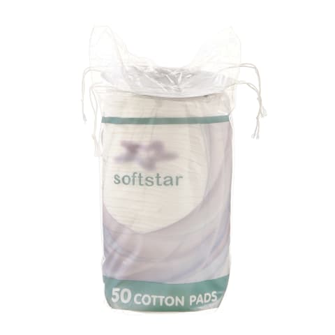 Kosm.vatos lapeliai dideli SOFTSTAR,50vnt.