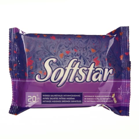 Intym.hig.drėgn. servetelės SOFTSTAR, 20vnt.