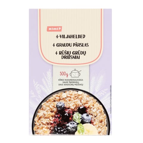 Keturių rūšių grūdų dribsniai RIMI, 500g