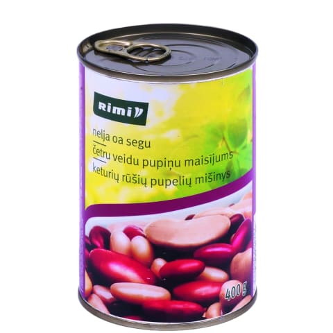 Pupiņu maisījums Rimi četri veidi 400g/240g