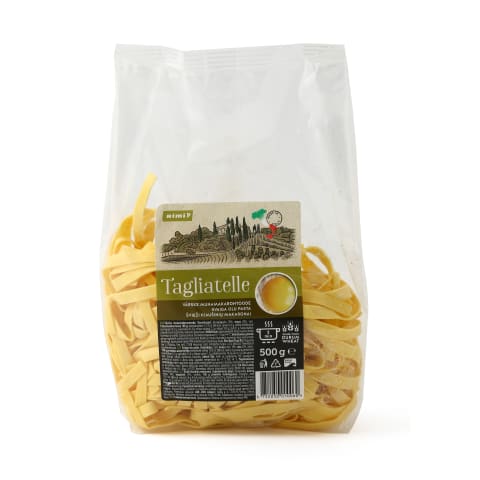 Makaronai iš kiaušin. RIMI TAGLIATIELLE, 500g