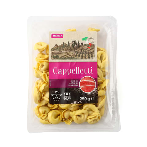 CAPPELLETTI su kumpiu ir sūriu RIMI, 250 g