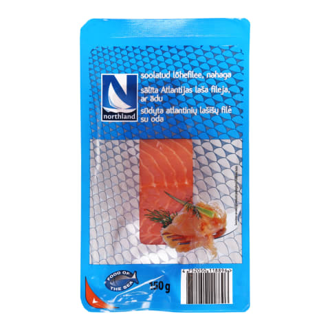 Silpnai sūdytos lašišos filė NORTHLAND, 150g