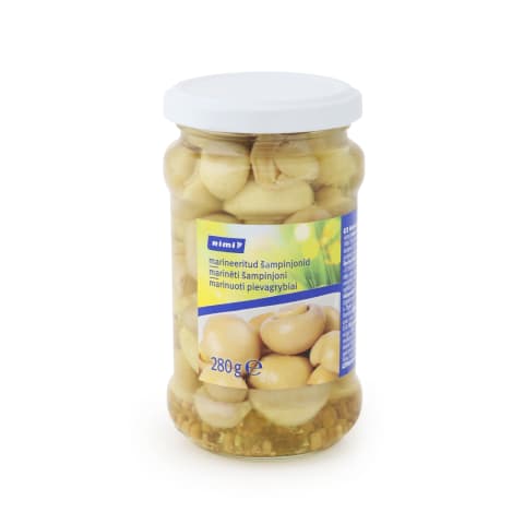 Marinēti šampinjoni Rimi 280g/165g