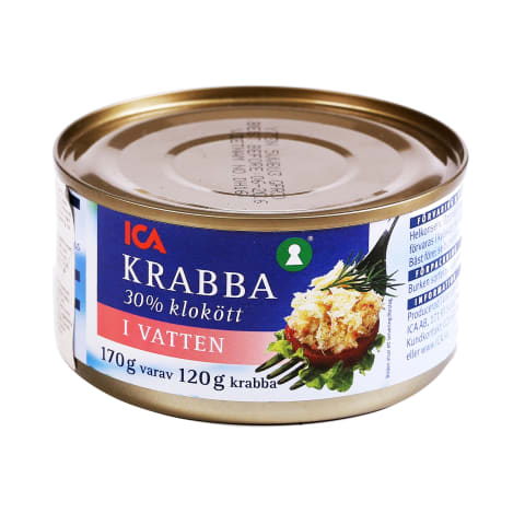 Krabai vandenyje ICA, 170 g