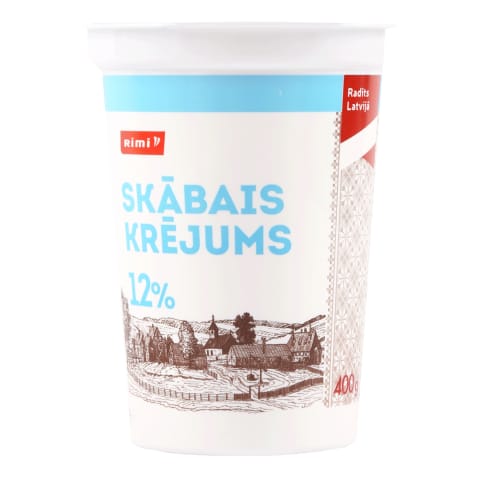 Skābais krējums Rimi 12% 400g