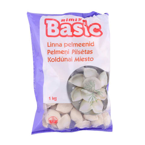 MIESTO koldūnai RIMI BASIC, 1 kg