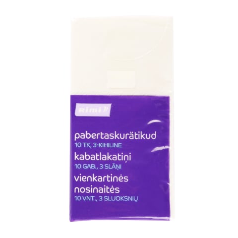 Pabertaskurätikud Rimi Basic, 6x10tk