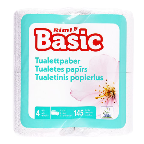 Tualetinis popierius RIMI BASIC, 2sl., 4rit.
