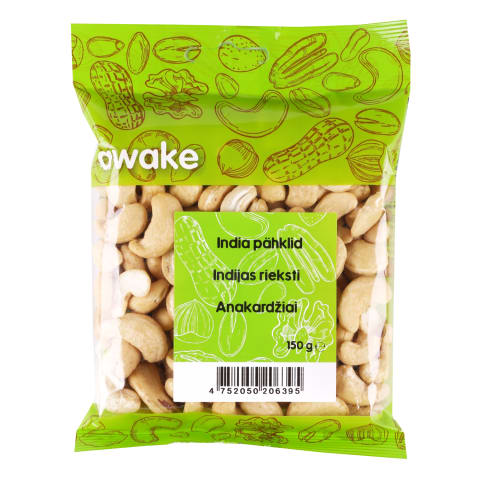 Anakardžių branduoliai AWAKE, 150g