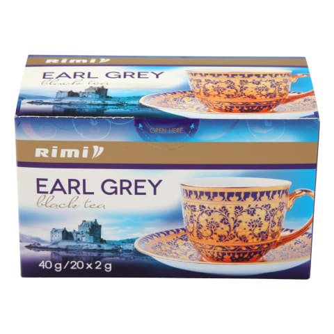 Juodoji arbata RIMI EARL GREY, 20 vnt., 40 g