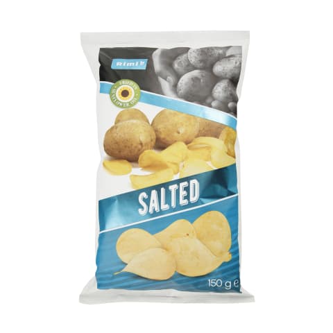 Sūdyti bulvių traškučiai RIMI, 150g