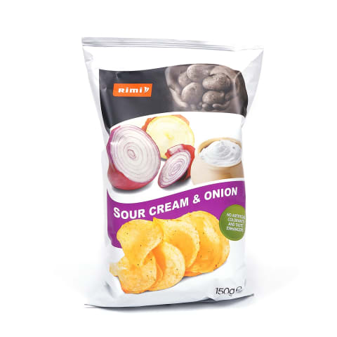 Griet. svogūnų bulvių traškučiai RIMI, 150g
