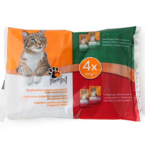 Konservi kaķiem Purrrfect liell.,mājp. 4x100g