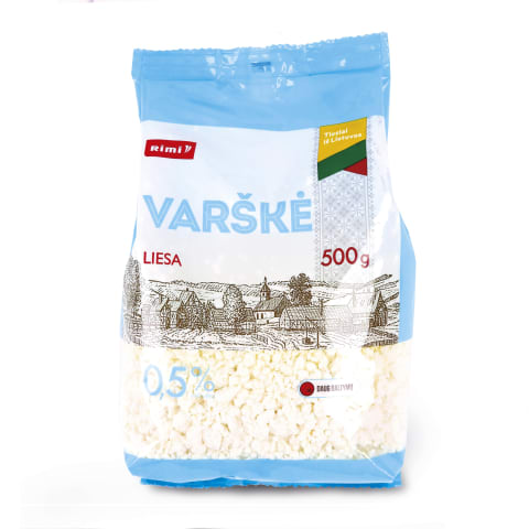 Varškė RIMI, 0,5% rieb., 500g