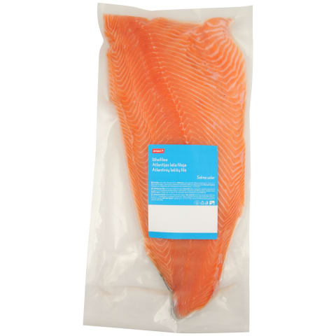 Atlantinių lašišų filė,fasuota, 1 kg