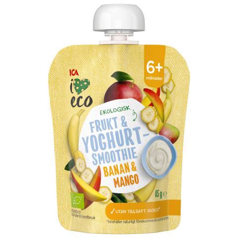Püree I Love Eco ban.man.jogurt 6+ /85g