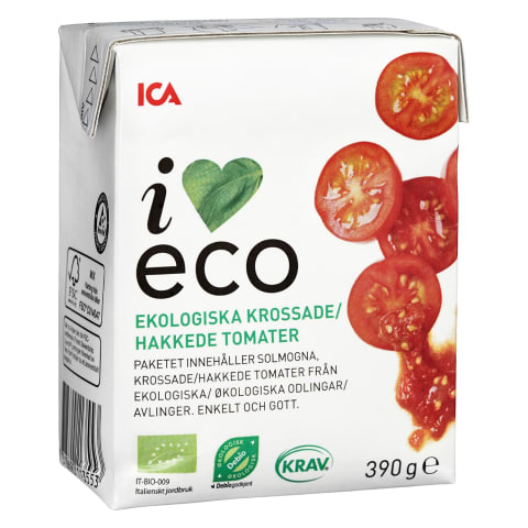 Pjaustyti pomidorai I LOVE ECO, 390g