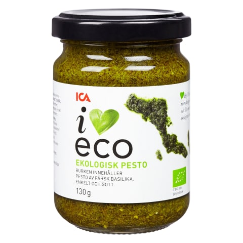 Ekol. bazilikų PESTO padažas I LOVE ECO, 130g