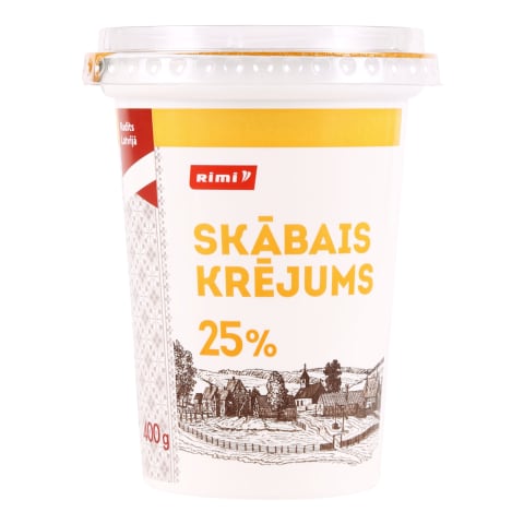 Skābais krējums Rimi 25% 400g