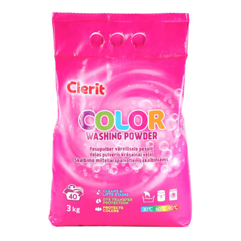 Veļas pulveris Clerit Color 3kg