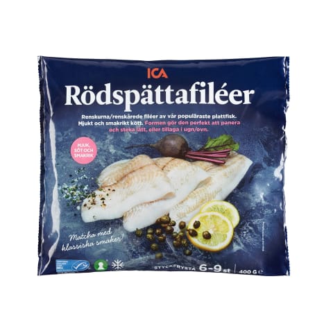 Jūrinių plekšnių filė ICA, 400 g