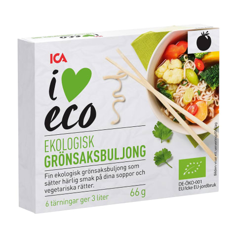 Ekologiškas daržovių sultinys I LOVE ECO, 66g