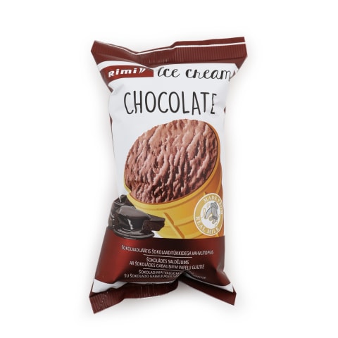 Šokol. saldējums Rimi ar šok. gab. 120ml/65g