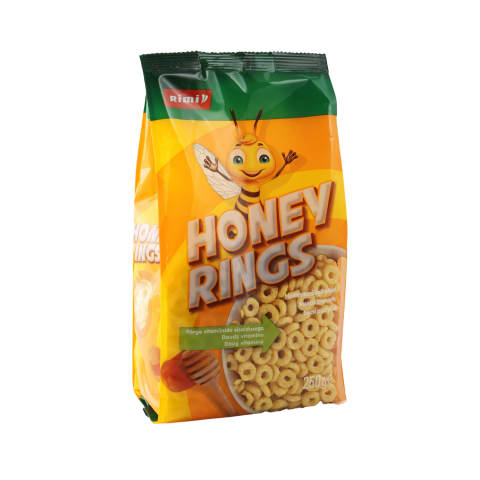 Sausās brokastis Rimi Honey Rings 250g