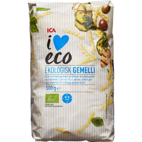 Makaronai I LOVE ECO GEMELLI, 500g
