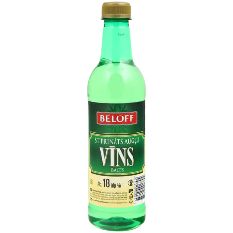 Stipr. augļu v. Beloff balts 18% 0,5l