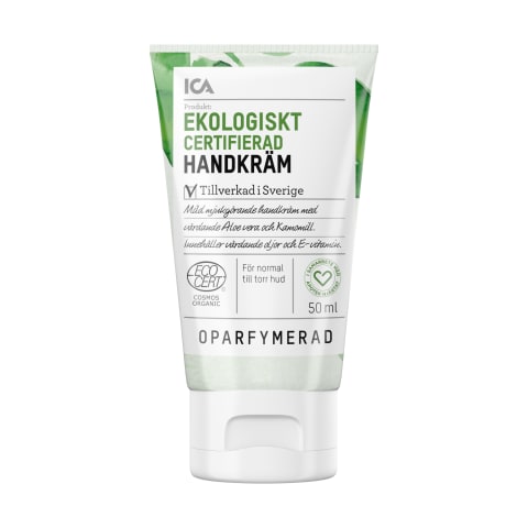 Ekol. rankų kremas ICA HJARTAT EKO, 50ml