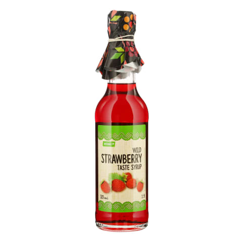 Žemuogių skonio sirupas RIMI, 320ml