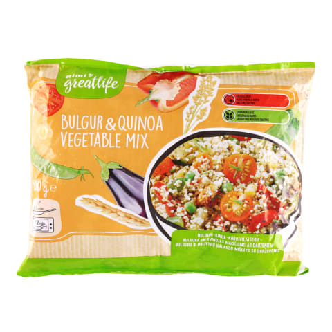 Bulgurs-kvinoja Rimi GreatLife ar dārzeņ.500g