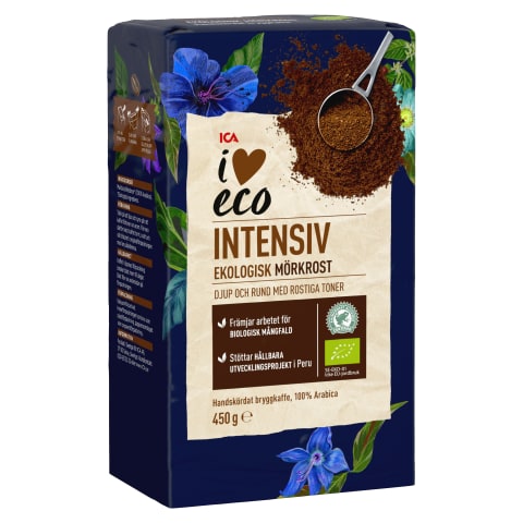 Skrudinta malta kava I LOVE ECO DARK, 450g