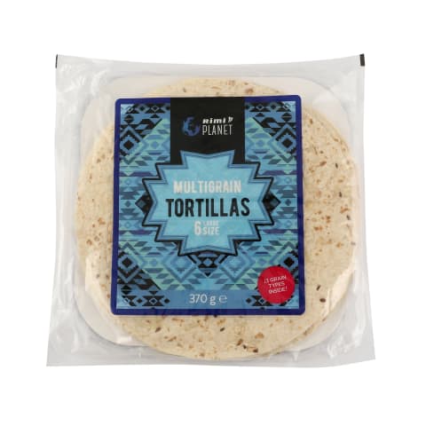 Tortiljas Rimi Planet dažādu graudu 370g