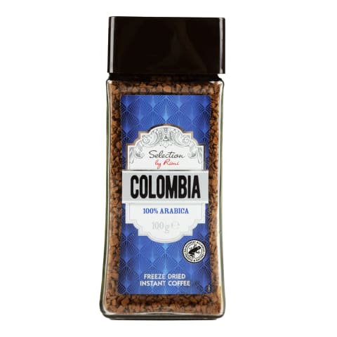 Lahustuv kohv Selection by Rimi Colombia 100% araabika 100g