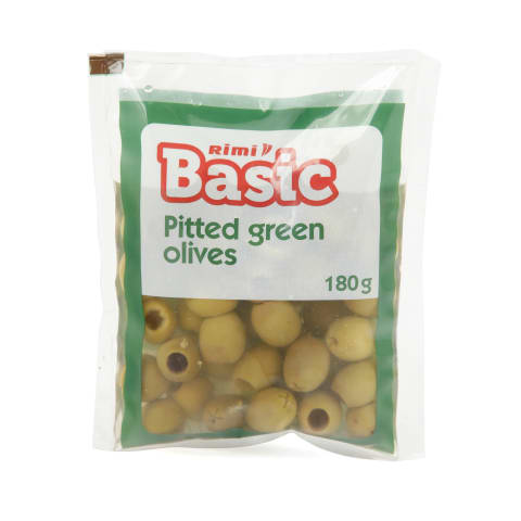 Rohelised oliivid Rimi Basic kivid. 180g/70g