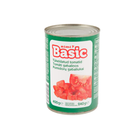 Pomidorų gabaliukai RIMI BASIC, 400 g
