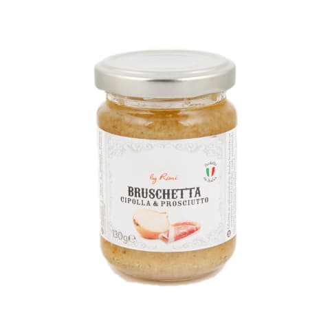 Bruschetta Selection ar sīpoliem, šķiņķi 130g