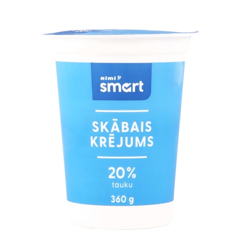 Skābais krējums Rimi Smart 20% 360g