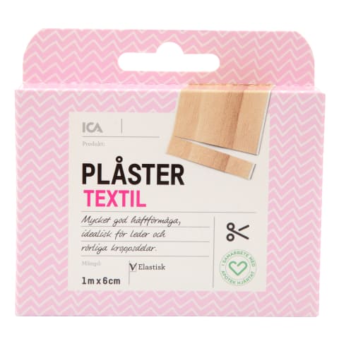 Tekstila plāksteris ICA Hjartat 1m x 6cm