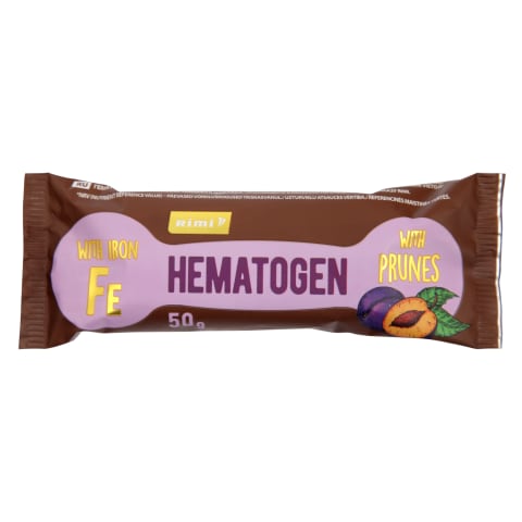 Hematogeen Rimi kuivat. ploomidega 50g