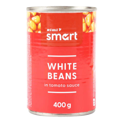 Konserveeritud valged oad Rimi Basic tomatikastmes 400/200g