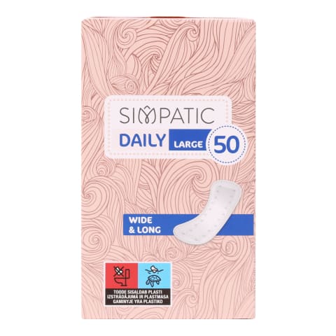 Higieniniai įklotai SIMPATIC LARGE, 50vnt